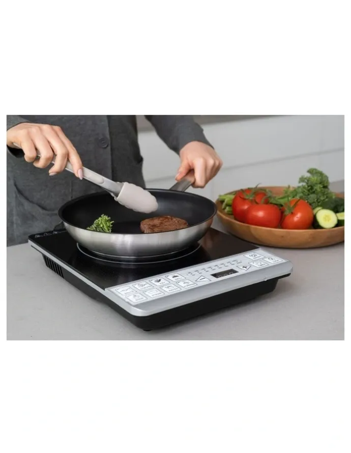 Healthy Choice Induction Cooker Single Electric Stove Top in Black
