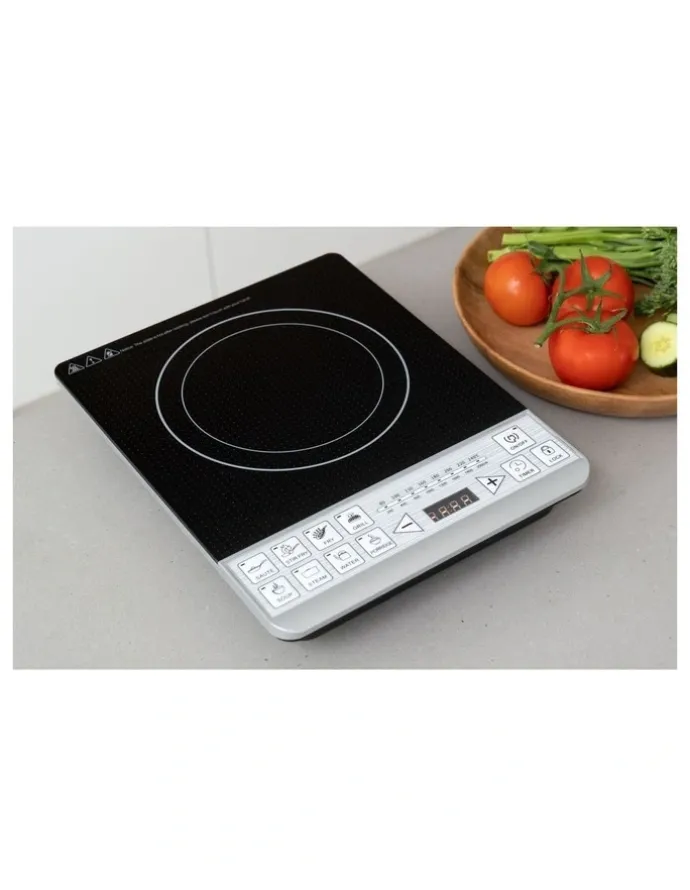 Healthy Choice Induction Cooker Single Electric Stove Top in Black