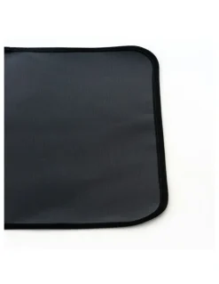 HEALTHY CHOICE Non-Slip Heat-Resistant Air Fryer Benchtop Protector Mats Pack Of 2 40cm x 40cm in Black