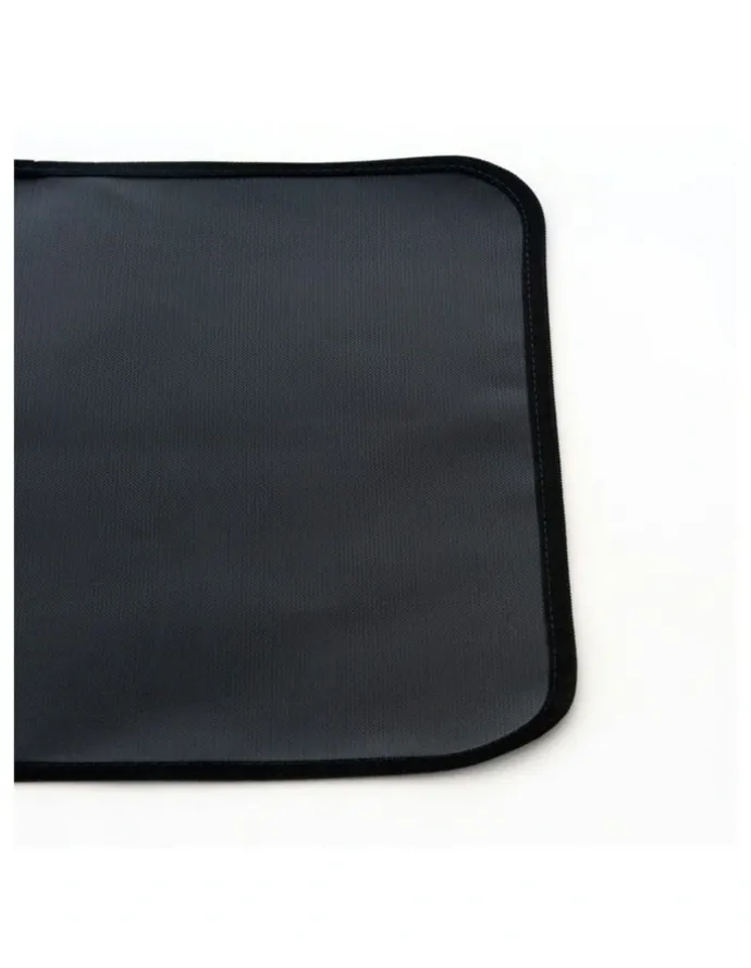 HEALTHY CHOICE Non-Slip Heat-Resistant Air Fryer Benchtop Protector Mats Pack Of 2 40cm x 40cm in Black