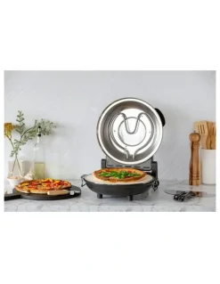 Healthy Choice Pizza Oven With Thermal Control 12-inch in Black