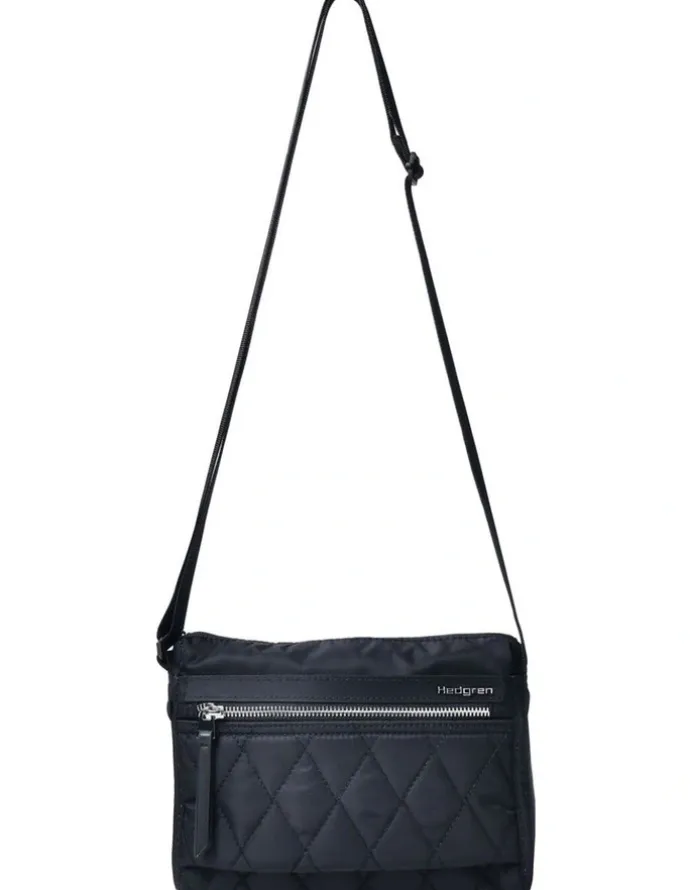 Hedgren Eye Quilted Crossbody Bag in Black