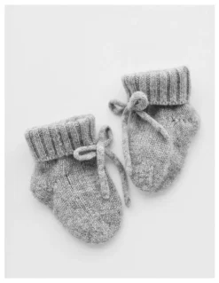 Heirloom Cashmere Cashmere Baby Booties in Grey