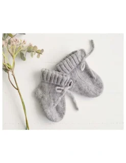 Heirloom Cashmere Cashmere Baby Booties in Grey