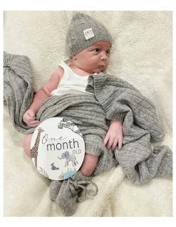 Heirloom Cashmere Cashmere Baby Booties in Grey