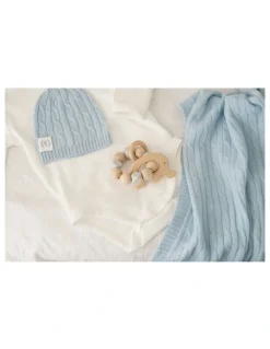 Heirloom Cashmere Cashmere Gift Box in Baby Blue