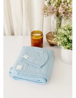 Heirloom Cashmere Cashmere Gift Box in Baby Blue