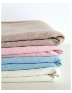 Heirloom Cashmere Cotton Cashmere Baby Wrap in Oatmeal