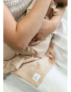 Heirloom Cashmere Cotton Cashmere Baby Wrap in Oatmeal