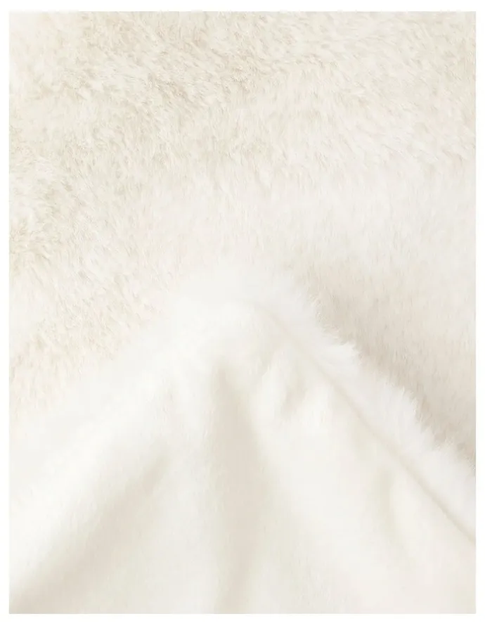 Heritage Amelie Faux Fur Throw in Creme