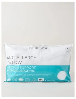 Heritage Anti Allergy Pillow in White