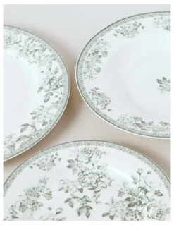 Heritage Aster 12pc Dinner Set in Green Toile