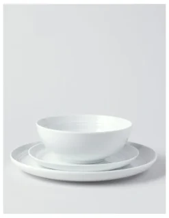 Heritage Avenue 12 Piece Dinner Set White