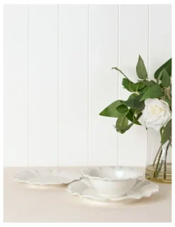 Heritage Bella Scalloped 12pc Dinner Set in White