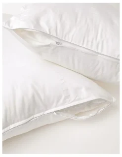 Heritage Cotton Pillow Protector 2 Pack in White