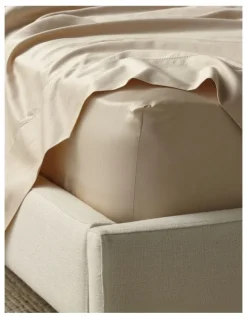 Heritage Diana 400TC Egyptian Cotton Sateen Sheet Separates in Natural