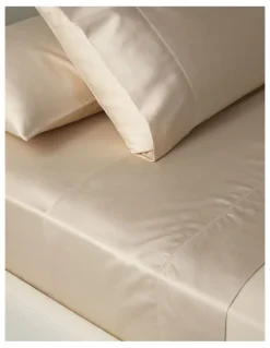 Heritage Diana 400TC Egyptian Cotton Sateen Sheet Set in Natural