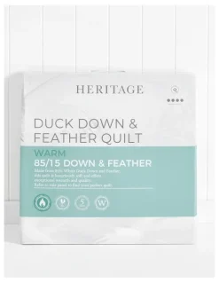 Heritage 85/15 Duck Down and Feather Quilt