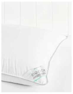 Heritage Duck Down and Feather Pillow in White