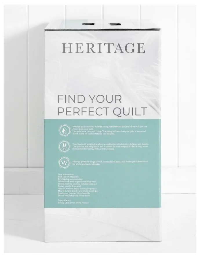 Heritage 50/50 Duck Down and Feather Quilt