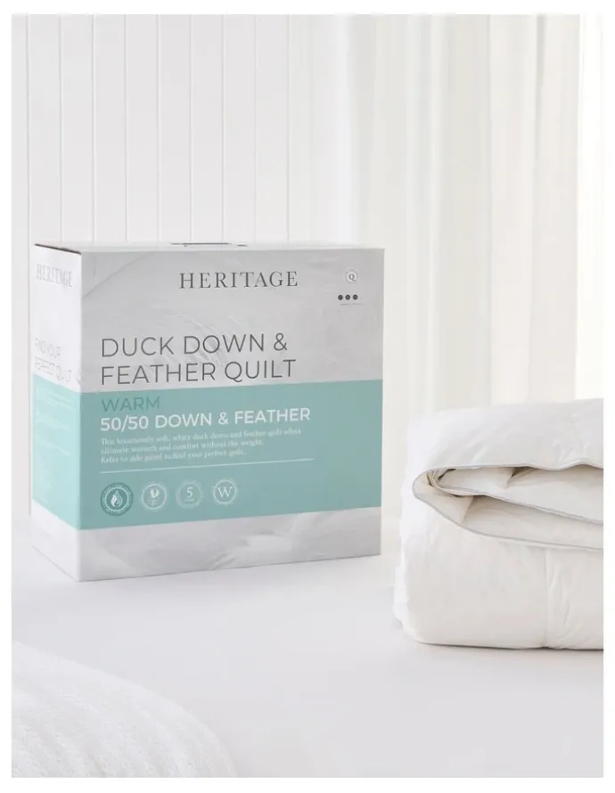 Heritage 50/50 Duck Down and Feather Quilt