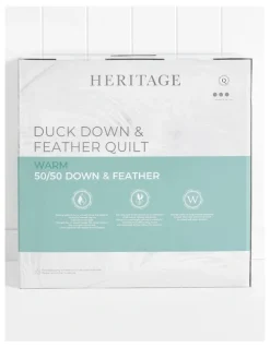Heritage 50/50 Duck Down and Feather Quilt