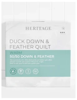 Heritage 50/50 Duck Down and Feather Quilt