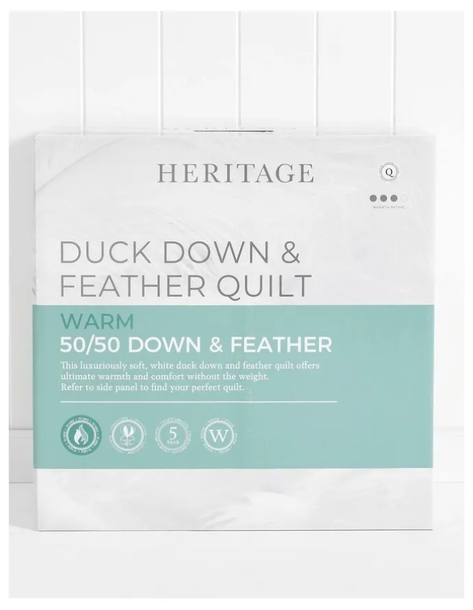 Heritage 50/50 Duck Down and Feather Quilt