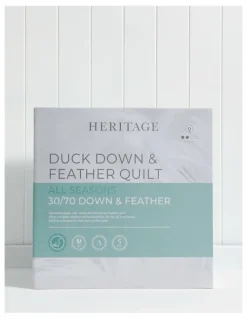Heritage 30/70 Duck Down & Feather Quilt