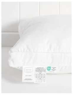 Heritage Gusseted Pillow 2 Pack in White