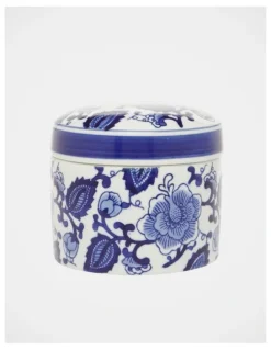 Heritage Hand-Painted Ginger Cylindrical Canister