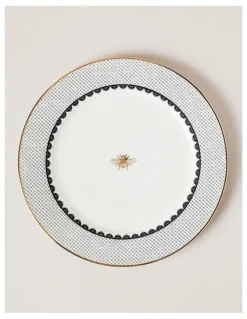 Heritage Honey Bee 12pc Dinner Set in Black/Gold