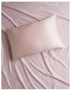 Heritage Luxe Silk Pillowcase in Blush