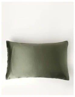 Heritage Luxe Silk Pillowcase in Ivy