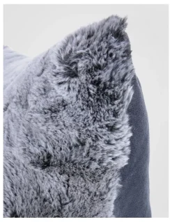 Heritage Oslo Faux Fur Cushion Grey