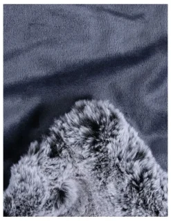 Heritage Oslo Faux Fur Throw Grey