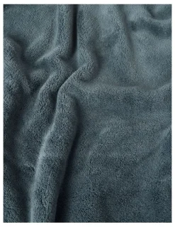 Heritage Reversible Sherpa Blanket in Charcoal