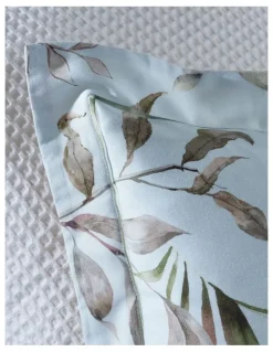 Heritage Rozala Cotton Sateen Quilt Cover Set in Light Blue