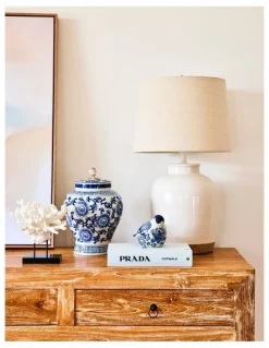 Heritage Sorento Ceramic Table Lamp in White