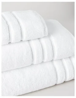 Heritage Super Plush Cotton Towels in White