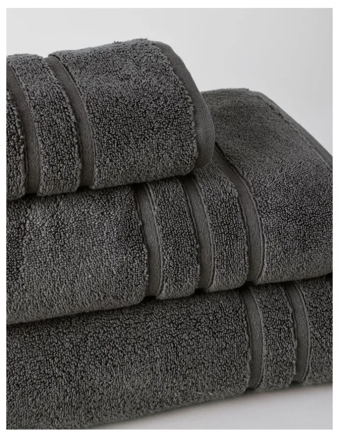 Heritage Super Plush Cotton Towels in Charcoal