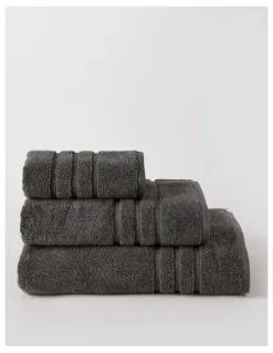 Heritage Super Plush Cotton Towels in Charcoal