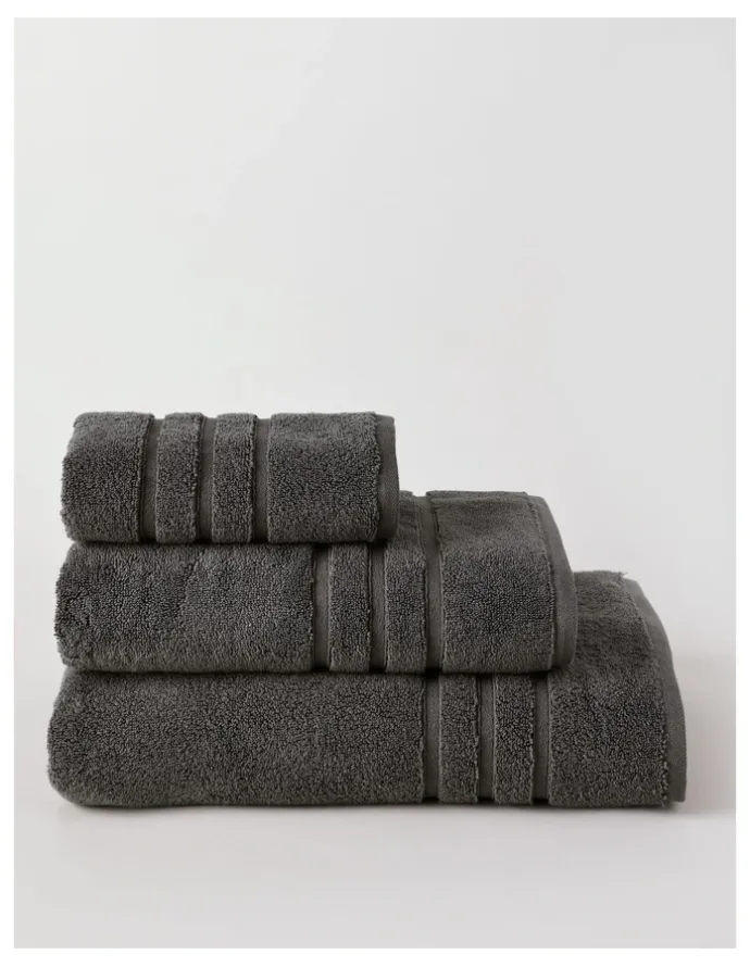 Heritage Super Plush Cotton Towels in Charcoal