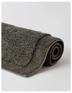 Heritage Sylvia Bath Mat in Charcoal