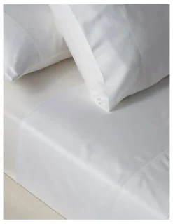 Heritage 400TC Egyptian Cotton Sateen Sheets in White