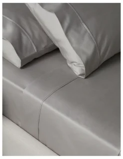 Heritage 1000TC Finest Cotton Sheet Set in Silver