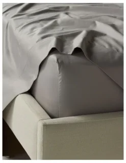 Heritage 1000TC Finest Cotton Sheet Set in Silver