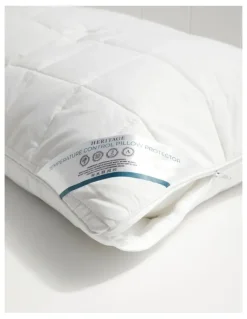 Heritage Temperature Control Pillow Protector in White