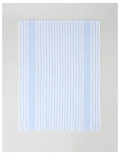 Heritage Terry Back Tea Towel Set of 4 in Blue