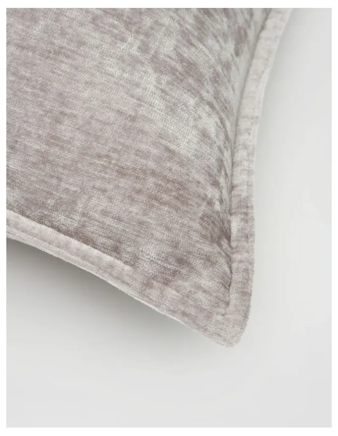 Heritage Valerie Velvet Cushion 50x50cm in Silver